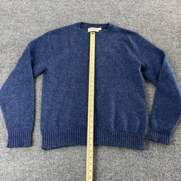 VTG Creighton Shirtmakers Blue Knit Crewneck Sweater Men’s Size L Made In USA - Picture 3 of 7